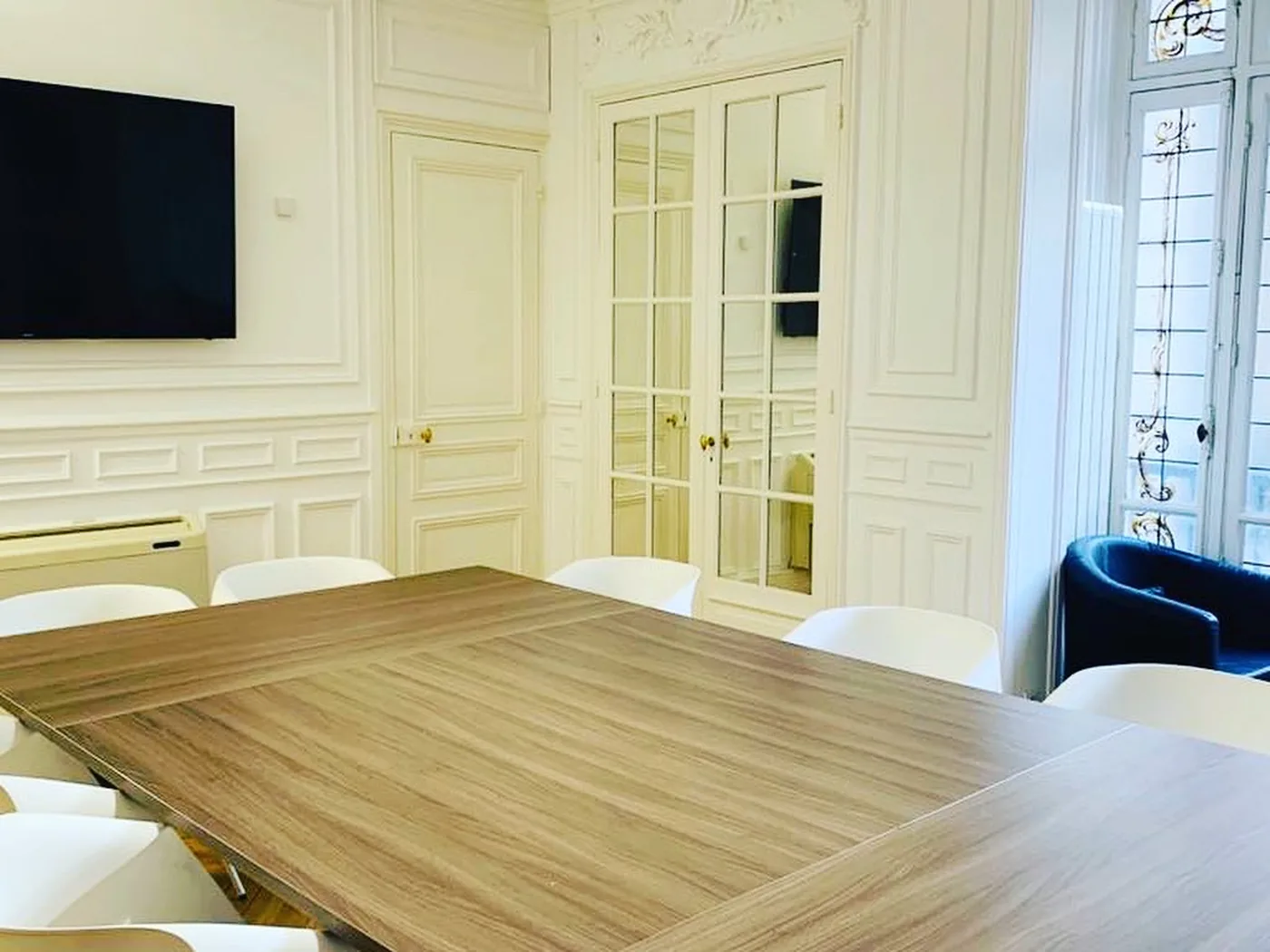 Salle de réunion du cabinet ARCKOS Avocats, 144 rue de Courcelles, Paris 17e