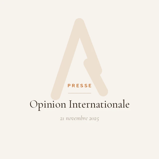 Article de presse — Opinion Internationale, 21 novembre 2025
